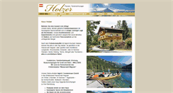 Desktop Screenshot of holzer-wagrain.com
