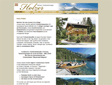 Tablet Screenshot of holzer-wagrain.com